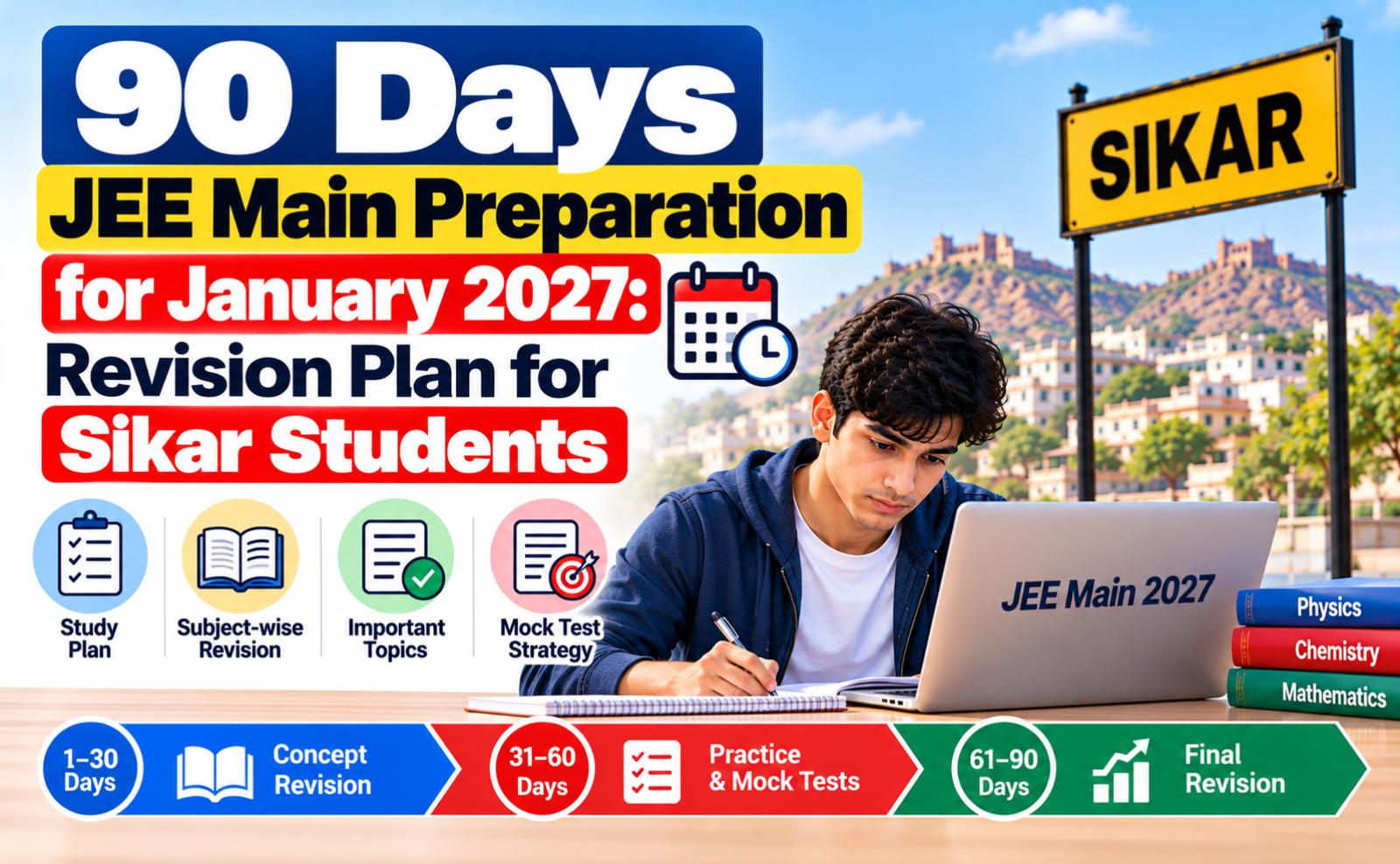 90 Days JEE Main Preparation for January 2027: Revision Plan for Sikar Students