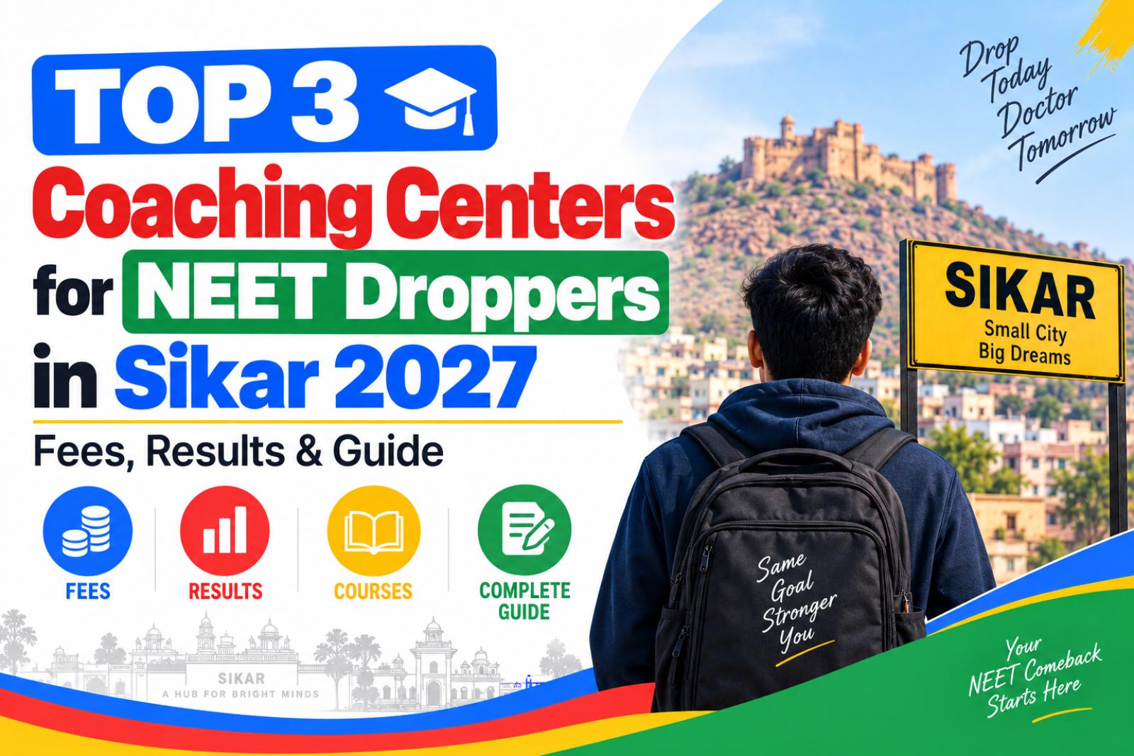 Top 3 Coaching Centers for NEET Droppers in Sikar 2027: Fees, Results & Guide