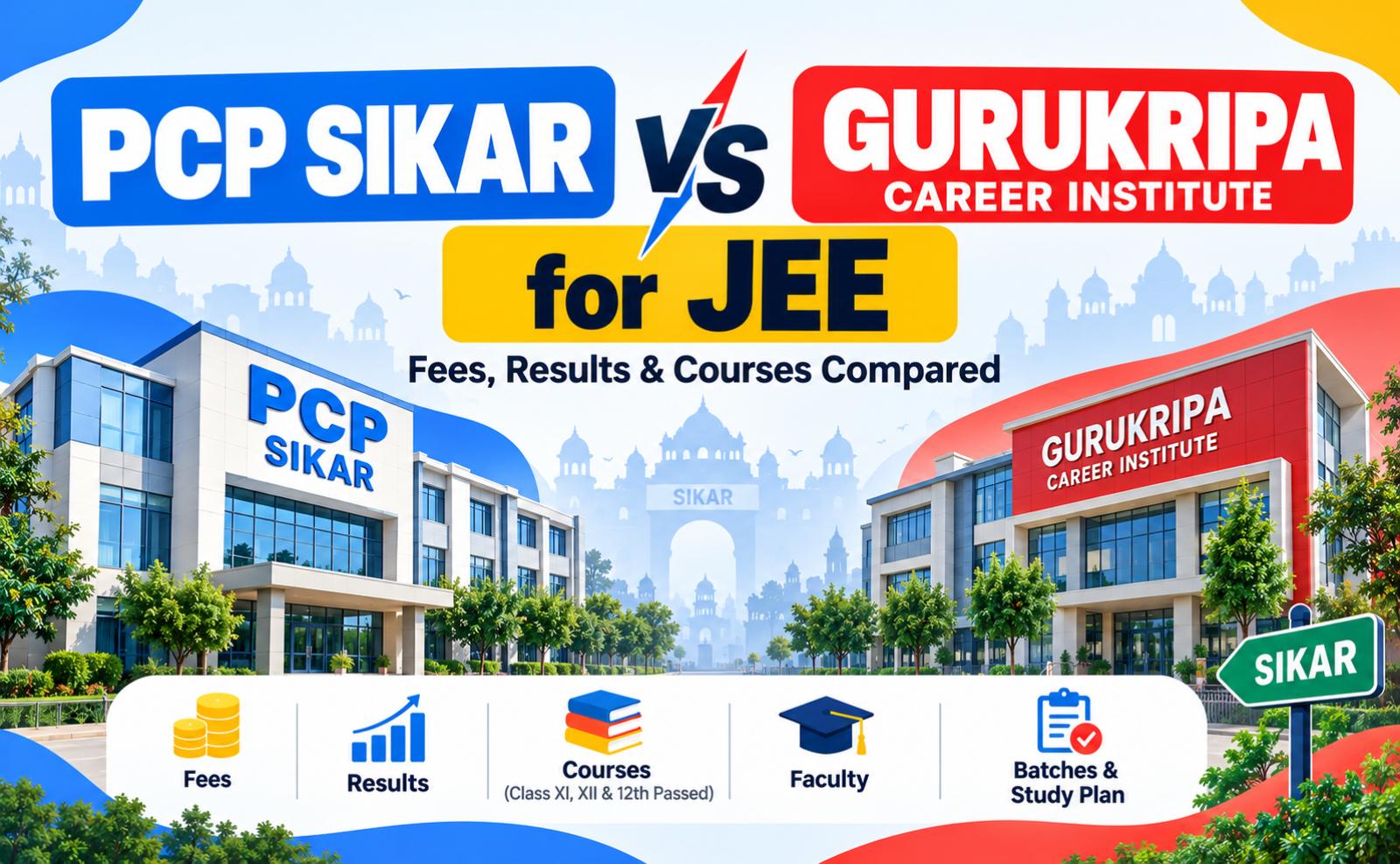 PCP Sikar vs Gurukripa Career Institute for JEE: Fees, Results & Courses Compared